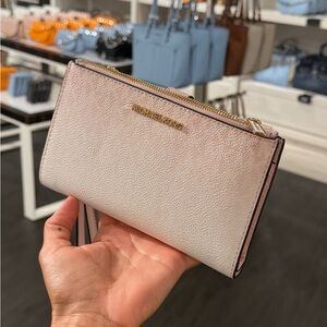 Michael Kors Pink Textured Wallet